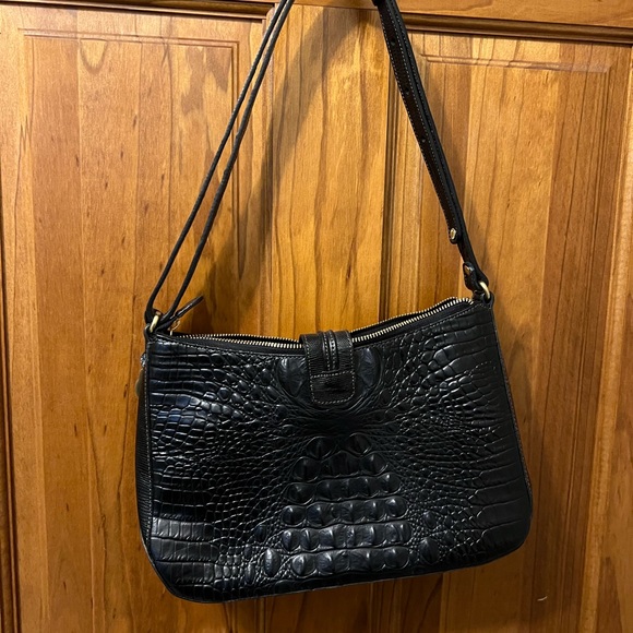 Brahmin Isabelle Melbourne Crocodile Pattern Shoulder Bag - Picture 6 of 9